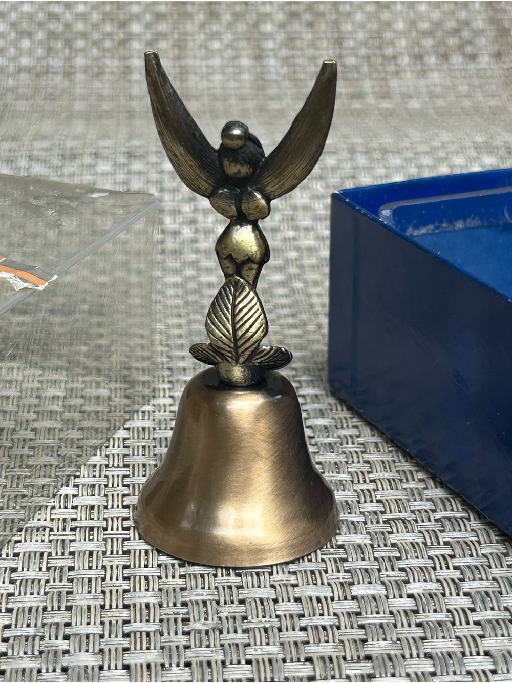Vintage Disney Brass Tinker Bell /Bell in original box - collectible - Picture 4 of 6